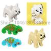 City Animal Zoo Farm MOC Building Block Pig Chicken Sheep Crocodiles Panda Dolphin Elephant Gorilla Fruit Eagle Bricks Toys A31