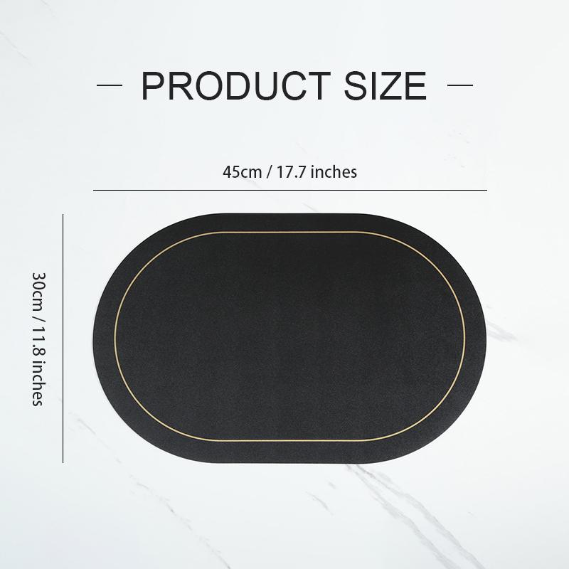 2PCS 45x30cm Leather Tableware Mat European Round Corner Decorative Pad Waterproof Oil Resistant Bowl Cup Table Mat Insulation