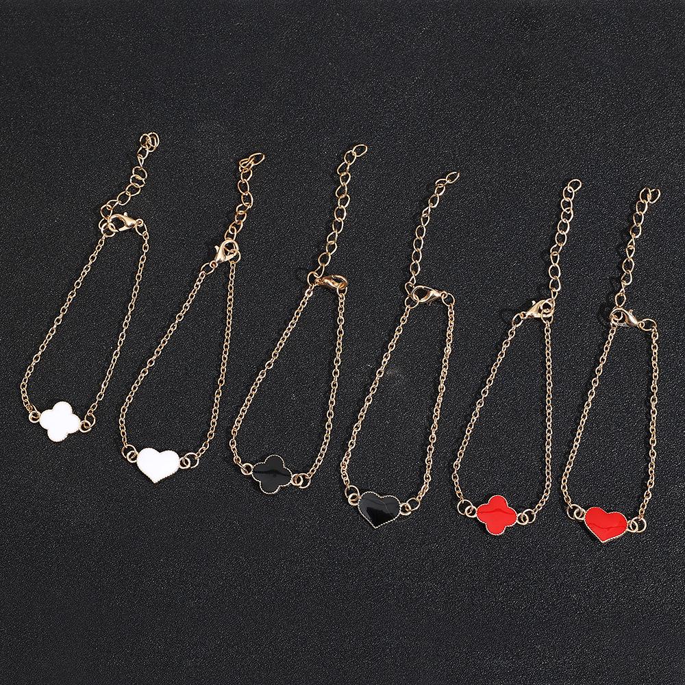 Gossip Girl-Inspired Four-Leaf Clover and Heart Necklace