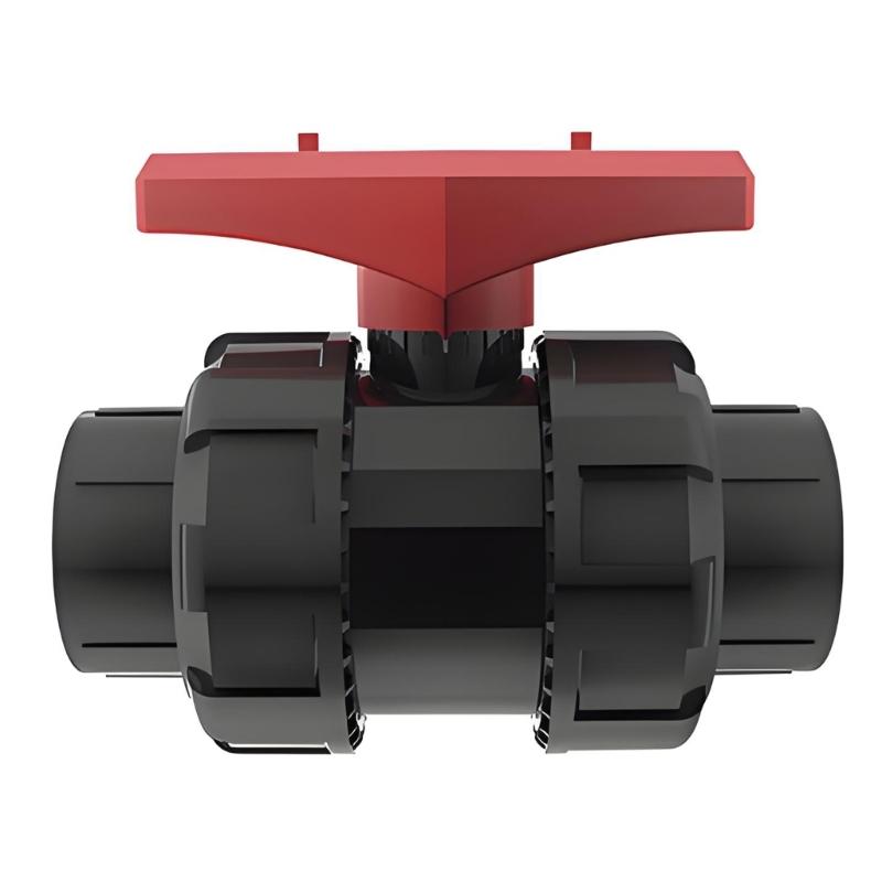 Hard Pipe Plumbing Double Union Control Part, UPVC Union End Component for Service Access and Pipe Management Use