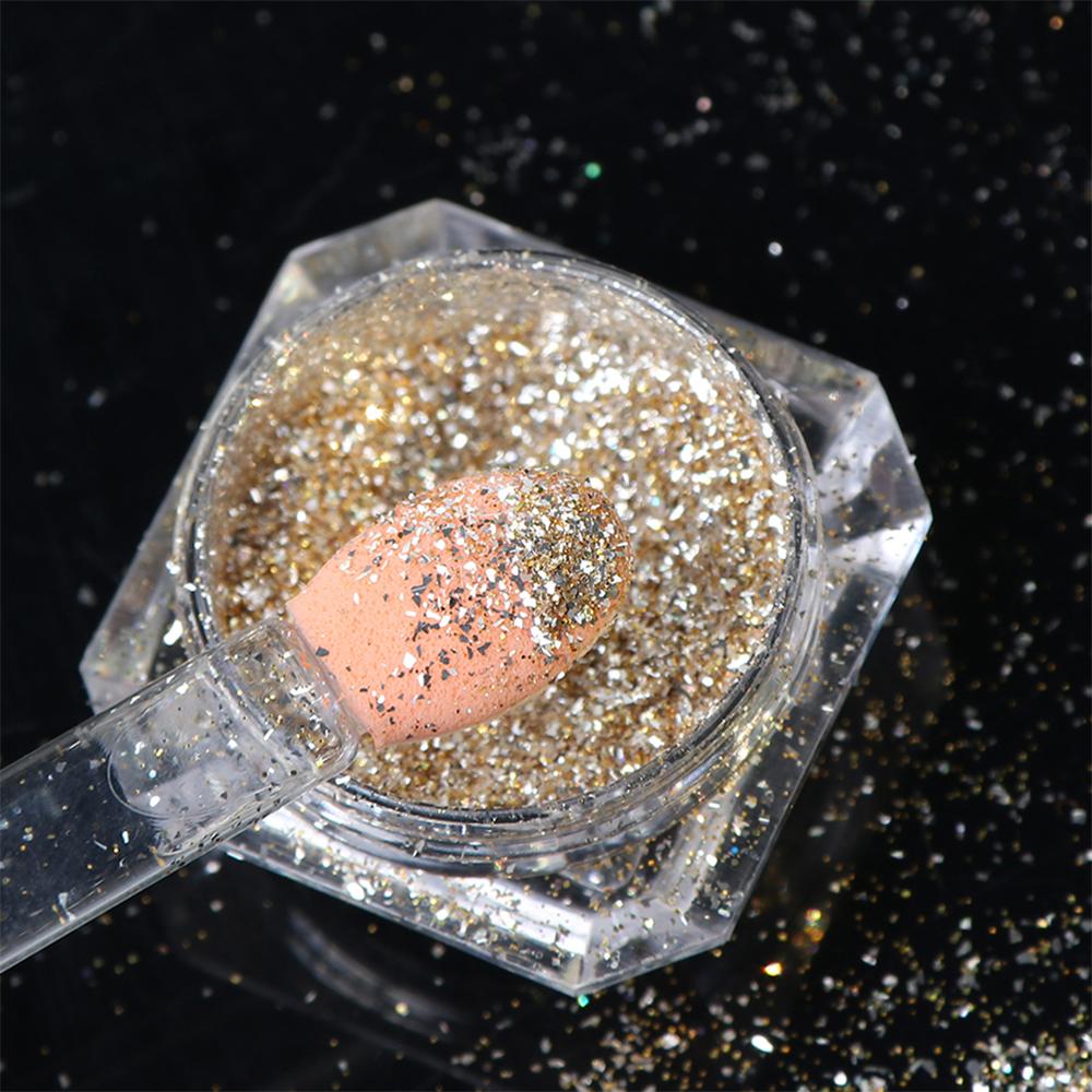 1/5/10/30 Uds cepillos para polvo de uñas esponja aplicador de doble cara espejo pigmento cromado fácil esponja herramienta de maquillaje cosmético