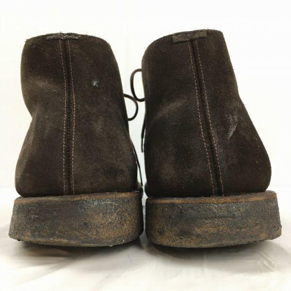 Church’s Suede Chukka Boots Size 7G Approx. 25.5 Dark Brown Crepe Sole Men’s(USED)