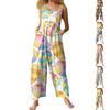 Dam Casual Jumpsuit Ärmlös Påsktryck Jumpsuit
