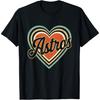 Retro Astros Heart Vintage Pastel Graphic Throwback Design T-Shirt(1)