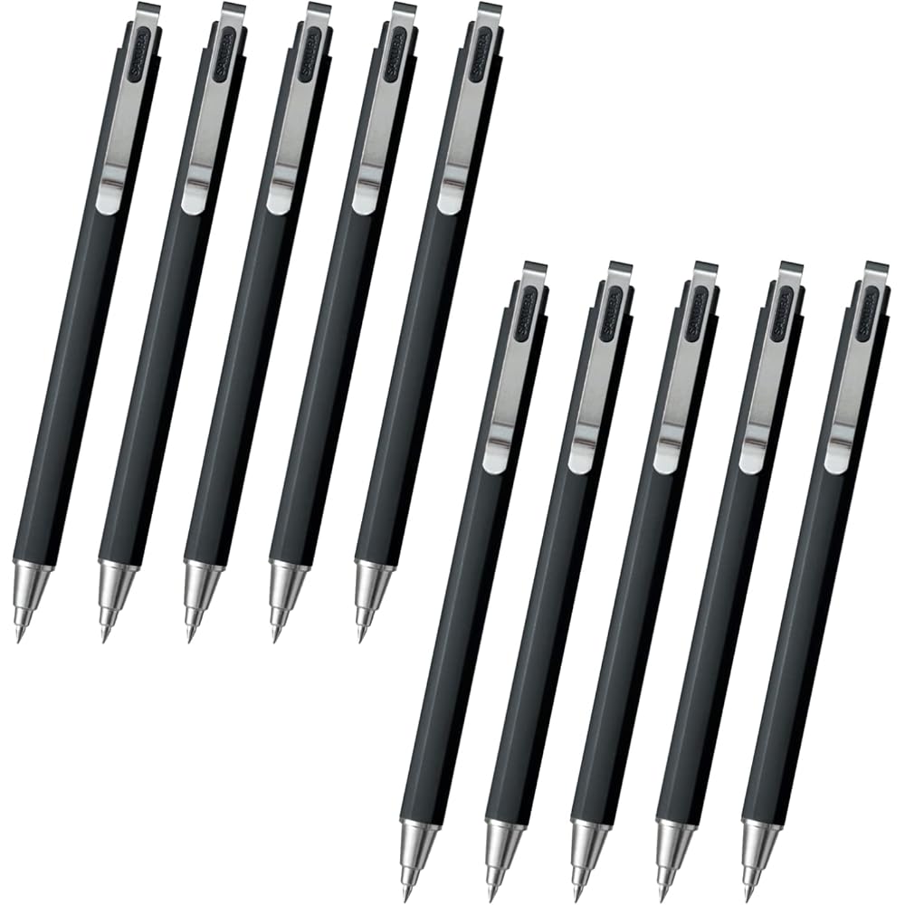 

Sakura Gel Ink Ballpoint Pen Ball Sign iD Plus Pure Black 0.5mm Pack of 10