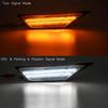 Civic LED Side Marker Lights For 2016- Honda Civic Sedan Coupe Hatchback Smoked Lens Sidemarker Amber LED Turn Signal/White LED