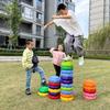 2 Pcs Balance Stepping Stones Non-Slip Stackable Round Gross Coordination Motor Skills Obstacle Balance River Stones Indoor Outdoor