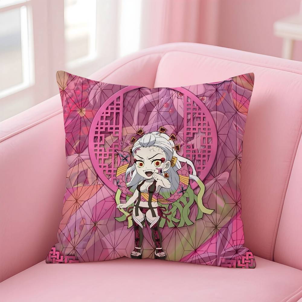 Anime Dämonen-S-Schlächter K-Kimetsu Kissenbezug Musterdruck Kissenbezug Wohnzimmer Sofa Kissenbezug Schlafzimmer Zimmerdekor