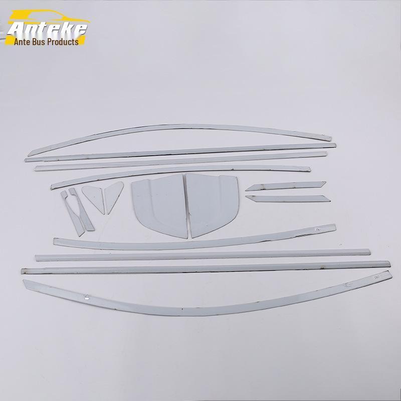 17 K2 Car Window Bright Stainless Steel Anti-Scratch Decorative Strips - Glass Body Accessories