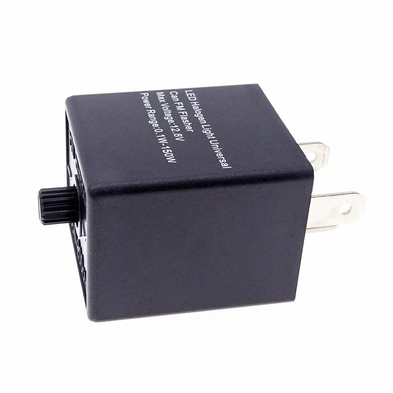 12V Universal 3-PIN Motorcycle Adjustable Flashes Relay LED Turn Signal Lamp Blinker Light Accessories Fit For Most Motorcycle