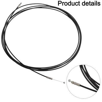 Trunk Lid Release Cable Set 1pcs Kit Metal Black Plastic Replacement 64607-06190 Auto Parts Good Effect Practical