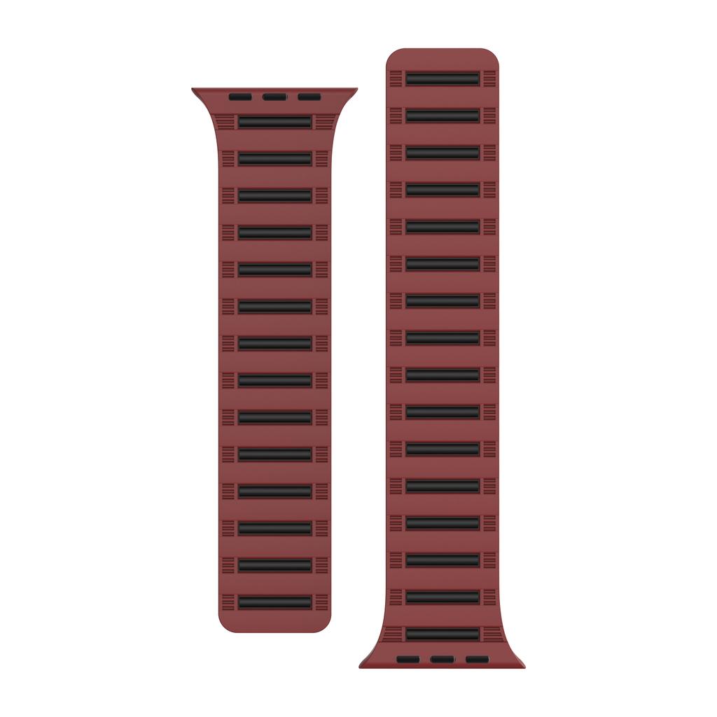 Pasek magnetyczny do Apple Watch Series 10 9 8 7 SE 6 5 4 3 2 1 42mm 41mm 40mm 38mm Silikonowy pasek do zegarka