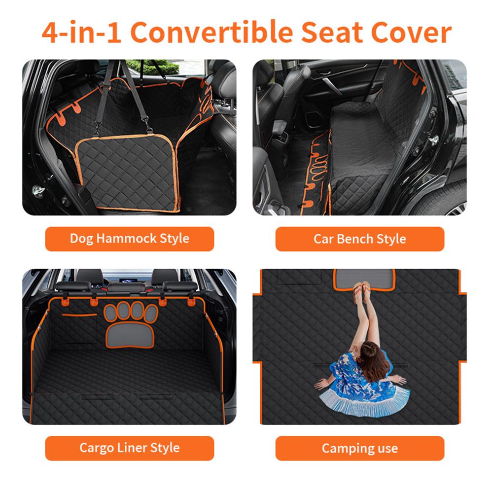 Dog Car Seat Cover Pet Cat Carriers Waterproof Travel Mat Hammock For Small Medium Large Dogs Car Rear Back Protector Safety Pad