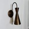 35.56 Cm Italian Brass Wall Sconce Mid Century Modern Bedside Light