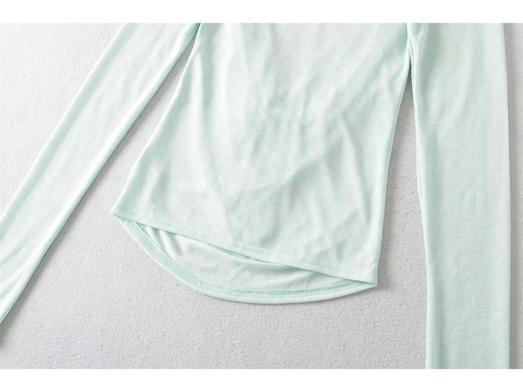 Halter Neck Chest-Pad Vest Top with Long-Sleeve Flowing Collar Cover-Up - Women's Two-Piece Hot Girl Set