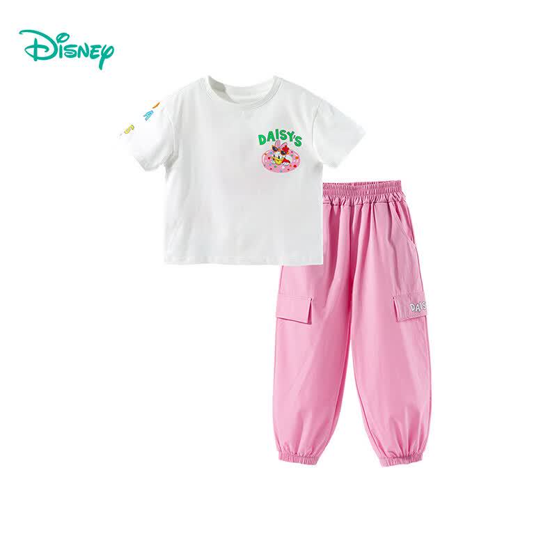 Disney Girls' Daisy Print Cool-Feel T-Shirt & Anti-Mosquito Pants Set