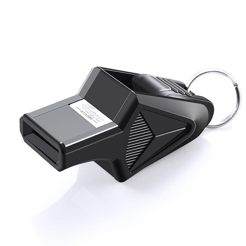 5pcs//set Dual Band Survival Whistle Lifesaving Emergency Whistle With Rope.