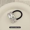 Minimalist Metal Hair Ring - New Korean Style High-End Ponytail Tie Rubber Band.