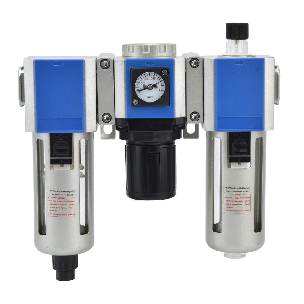 Air Compressor Flow Filter Pressure Regulator Lubricator Water Oil Separator Combination UnitGC300 08