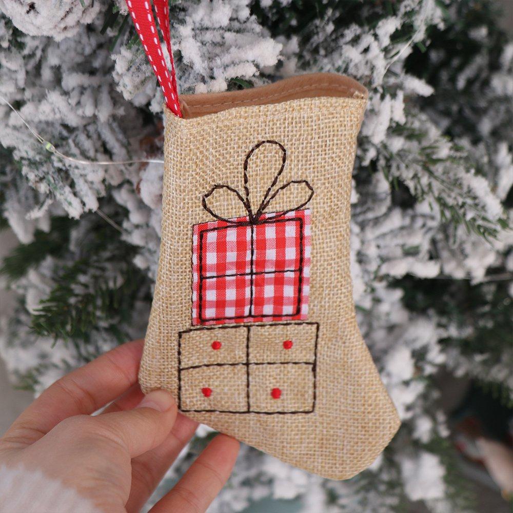 Hanging Christmas Gift Bag Decorative Christmas Decoration New Year
