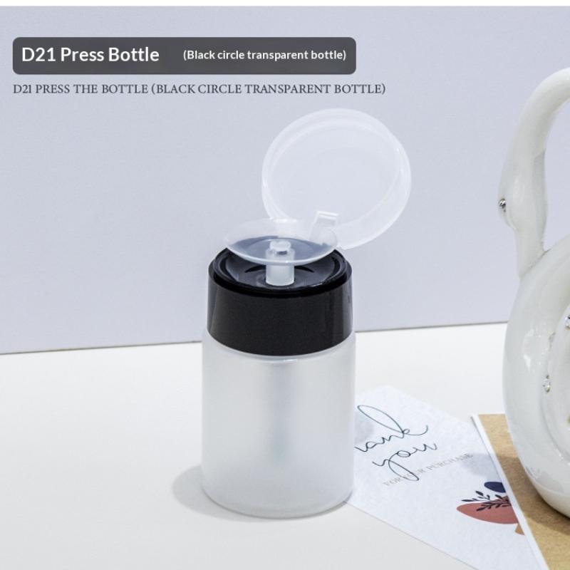 Nail Art Press Pump Bottle Leakproof Design Easy Press Dispensing For Home Diy Nail Care Salon Use