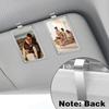 Multipurpose Car Sunvisor Frame Holder for Displaying Photos and Storing Small Items Like Cards for Organized Car Space