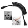 304 Stainless Steel Telescopic Shower Head with Water Gun Hose and Toilet Sprayer Attachment
