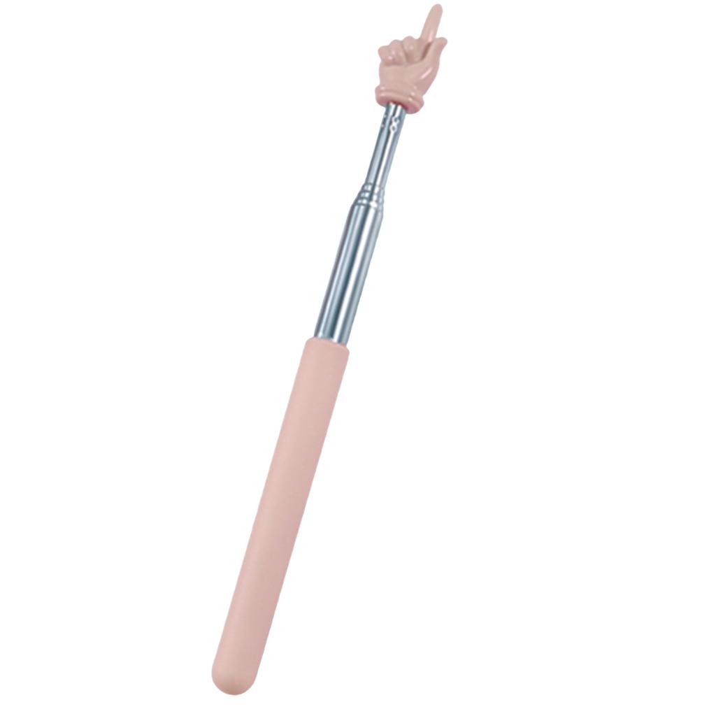 Telescopic Teaching Pole Classroom Indicator Stick For Reading And Learning Creative Finger Shape Teaching Stick School Supplies