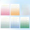 Rainbow Gradient Index Tabs – Minimalist Gold Foil Note-Taking and Organization Tags for Home Use  Convenient Planner Labels