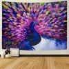 Peacock Trees Oil Painting Style Pattern Tapestry Home Wall Decoration Tapestry Bedroom Living Room Tapestry