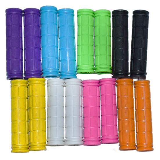 1 Pair Bike Handle Grips Wear Resistant Non-Slip Design Shock Absorption Universal Bicycle Handlebar Grips Covers Replacement Parts