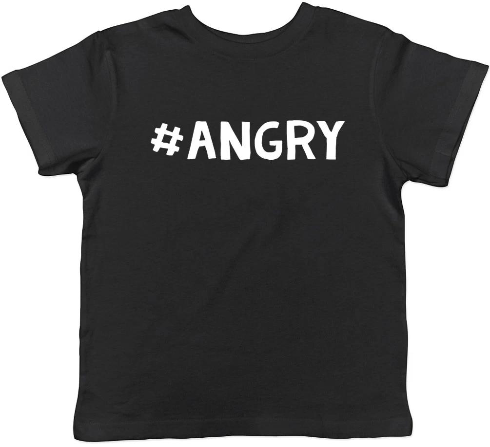 

Hashtag Angry Funny Childrens Kids Boys Girls T-Shirt Tee 130