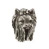 Yorkshire Terrier, Yorkie I  - Silver-plated Dog Brooch, Elegant Pin, Jacket Lapel Decoration by Art-Dog Brand