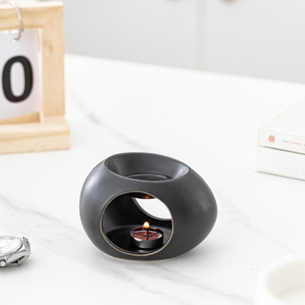 Ceramic Candle Heating Holder Essential Oil Burner Reed Diffuser Furnace Household Spa Salon Liquid Aromatherapy Incense Burner