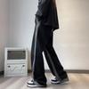 High Street Gradient American Wide Leg Jeans Men's Clothing Denim Pants Stylish Cross Spliced Vintage Young Style Loose Trousers