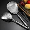 1Pc 304 Stainless Steel Colander Perforated Fine-hole Multi-function Noodle Spoon Frying Filtering Draining Skimmer Colander