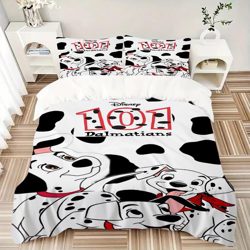 3Pcs Dalmatian Puppies Adventure Bedding Sets For All Sizes New 3D Printed Bed Cover Comforter Duvet Cover Pillowcase Bedroom Decoration