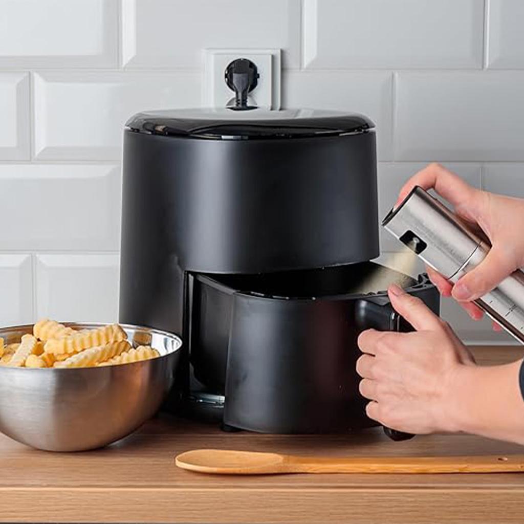 Top Hat Style 100ml Press-type Atomizing Oil Dispenser for Soy Sauce, Vinegar and Other Condiments Glass Atomizing Oil