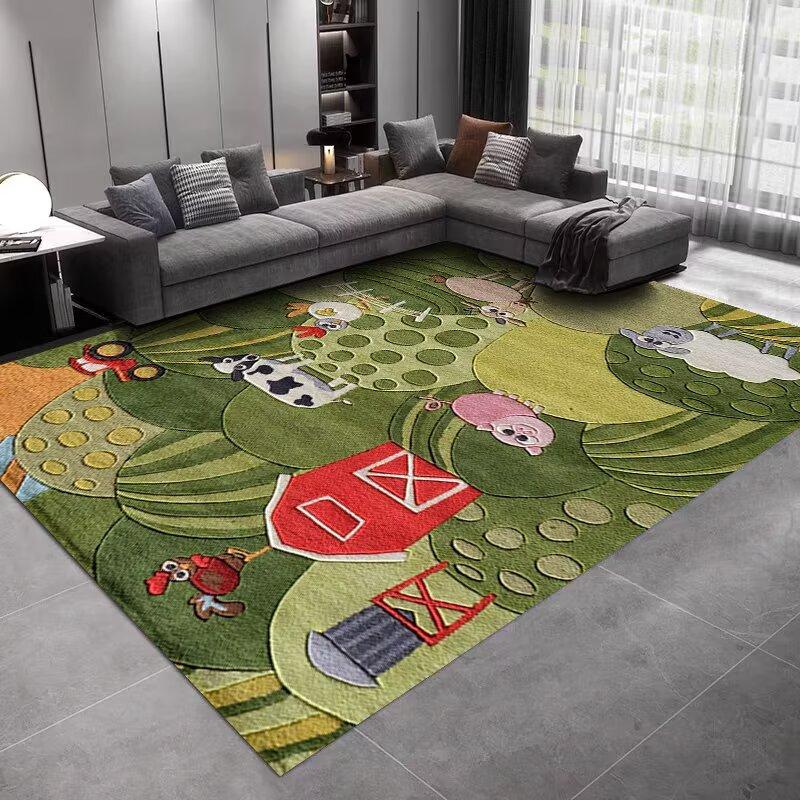 Cartoon Schattige Dieren Groot Vloerkleed Kinderen Dinosaurus Tapijt Huis voor Woonkamer Kinderkamer Sofa Deurmat Vloer Antislip Matten 60*90cm