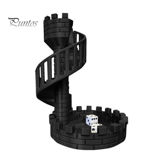 

Башня для игры в кости Замок для игры в кости Башня для игры в кости с подносом Ролевая игра Ретро DND Башня для игры в кости и поднос для ролевых игр Настольные игры в кости Аксессуар чёрный