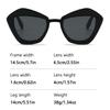 New Style Women's Fashion Sunglasses Women's Personality Polygonal Retro Sunglasses Trendy Colorful Sunglasses M6287