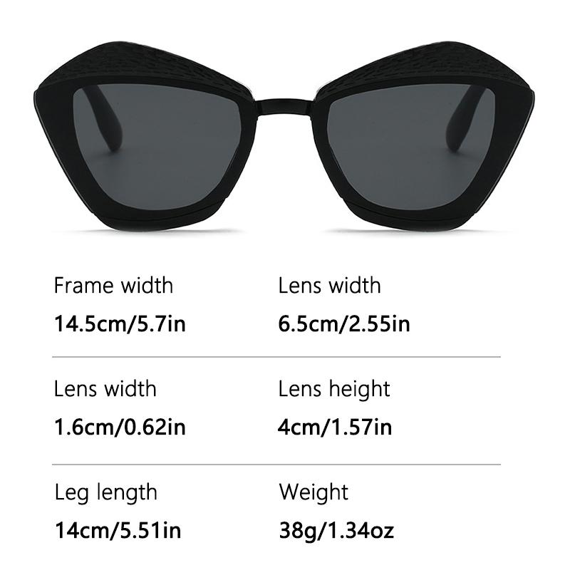 New Style Women's Fashion Sunglasses Women's Personality Polygonal Retro Sunglasses Trendy Colorful Sunglasses M6287