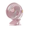 Rechargeable USB Clip-On Light Fan for Dorms and Offices