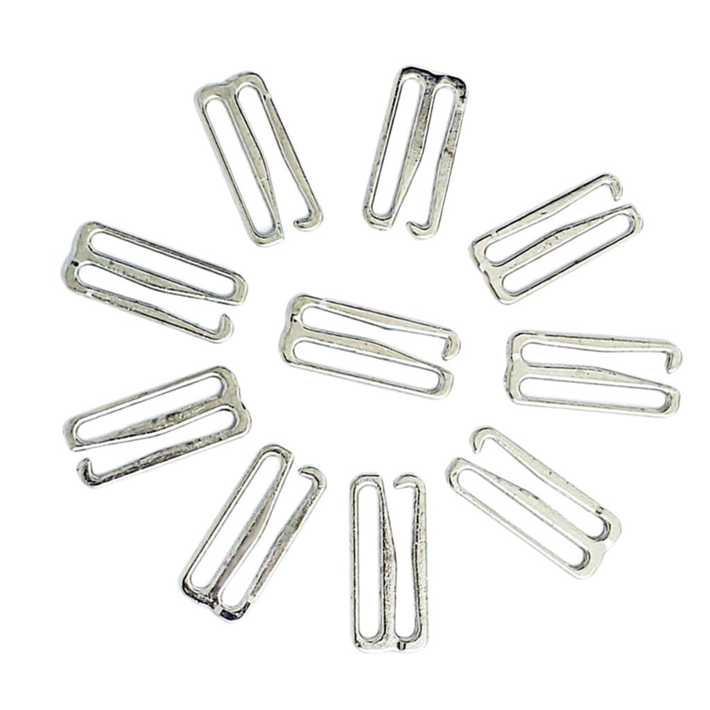 

Alloy Bra Strap Adjuster 25mm Metal Bra Slider Hook Lingerie Buckle Fastener for DIY Sewing and Bras