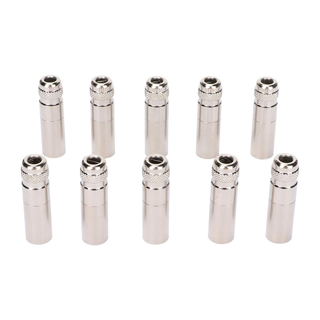 10 Stück 4-Pin XLR-Stecker Vollmetall-XLR-Stecker für Mixer, Mikrofon, Verstärker, Equalizer
