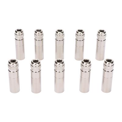 10pcs 4 Pin XLR Male Connectors Full Metal XLR Male Plug for Mixer Microphone Amplifier Equalizer