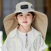 Children's  Outdoor Mountaineering Fishing Sun Hat With Large Solar Fan
