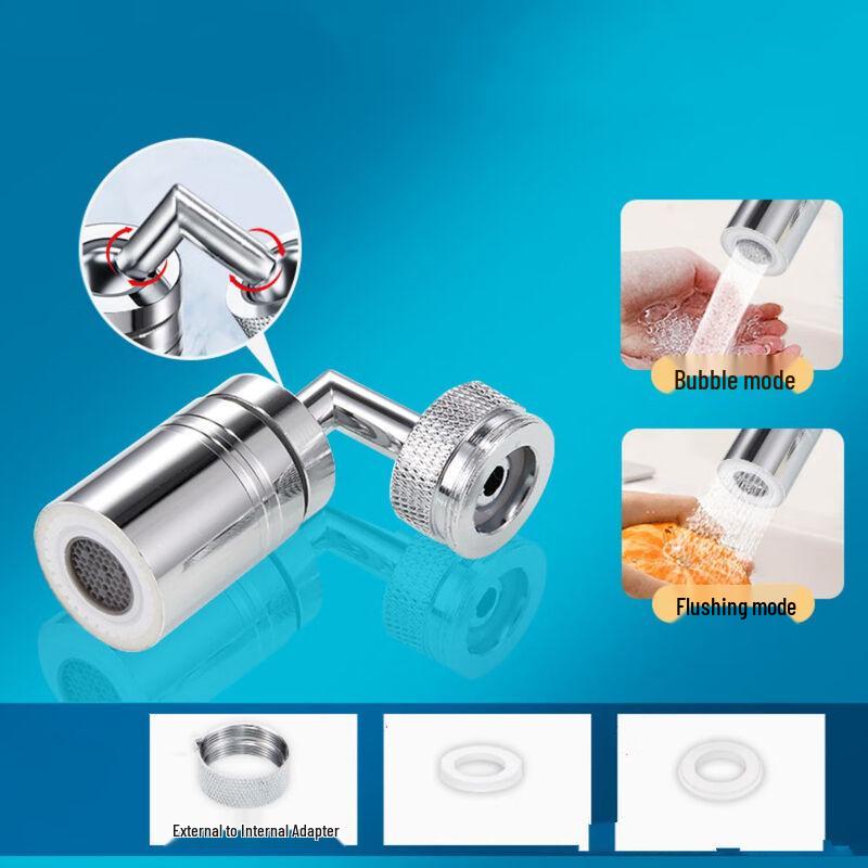

720-Degree Rotating Bathroom Faucet Aerator Extender
