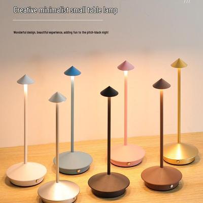Spire Waterproof Mushroom Lamp: Touch-Control, Rechargeable Table Lamp for Bedroom, Outdoor Bar, or Western Restaurant Atmosphere.