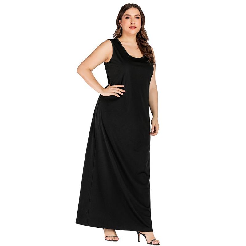 Летние повседневные платья без рукавов для женщин — фото 12